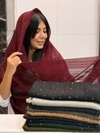 شال مخمل پاییزی