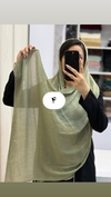 شال پلیسه حاشیه زری 