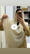 شال پلیسه حاشیه دور دانتل تور
