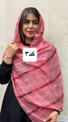 شال نخی‌ رنگی 