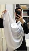 شال پلیسه حاشیه زری 
