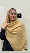 شال نخی پلیسه رنگی رنگی 
