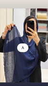 شال پلیسه حاشیه زری 