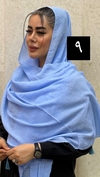 شال پلیسه رنگی آویزدار