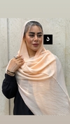شال نخی پلیسه رنگی رنگی 