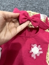 پیراهن شورت هدبند صورتی کد ۹۱۱