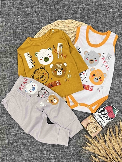 سه تیکه خرس قهوه ای کد ۱۱۲۷