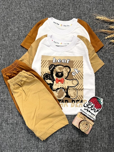 تیشرت شلوارک خرس کد ۸۷۸