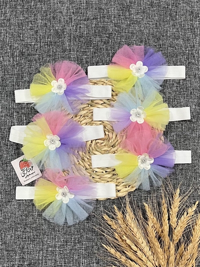 هدبند توری رنگی کد ۱۱۵۱