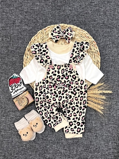 سه تیکه پیشبندی پلنگی