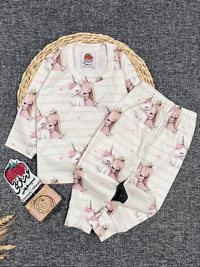 بلوز شلوار دختر و یونیکورن کد ۱۱۰۲