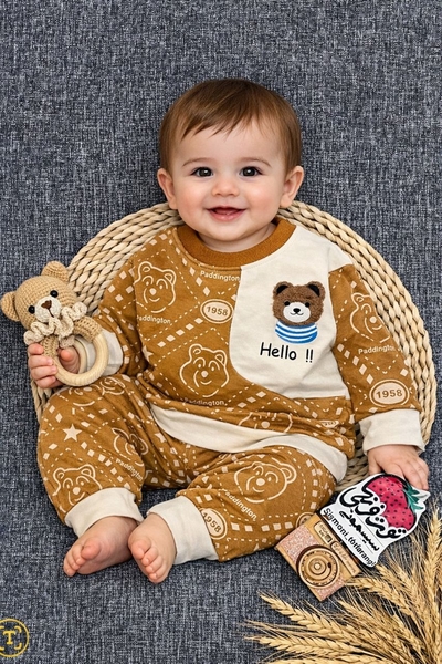 بلوز شلوار خرس هلو کد ۱۱۵۶