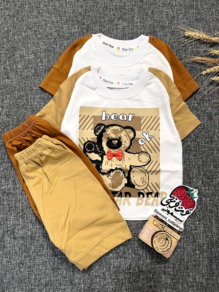 تیشرت شلوارک خرس کد ۸۷۸