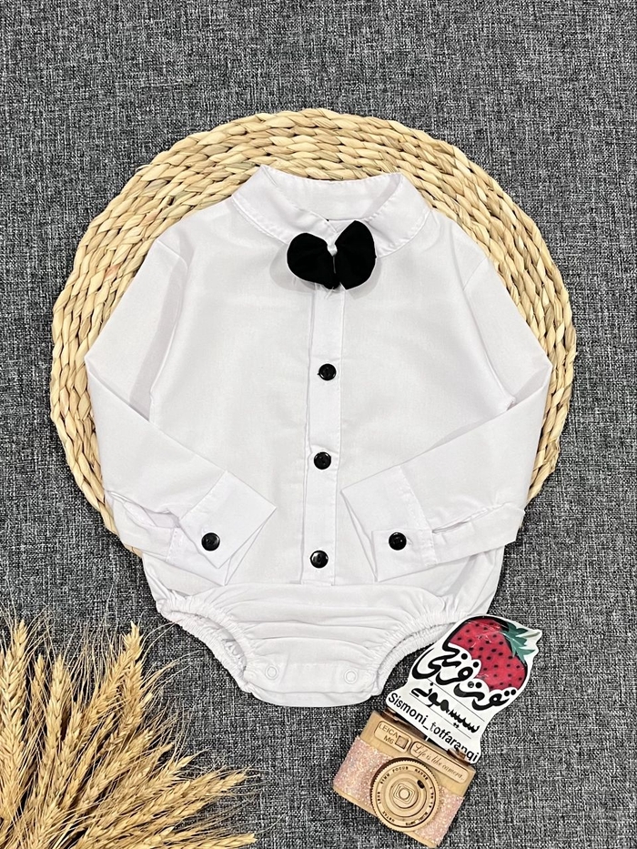 پیراهن زیردکمه مجلسی سفید کد ۱۱۴۴