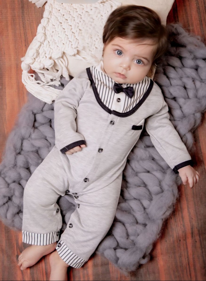 سرهمی طوسی پاپیون کد ۱۱۳۵