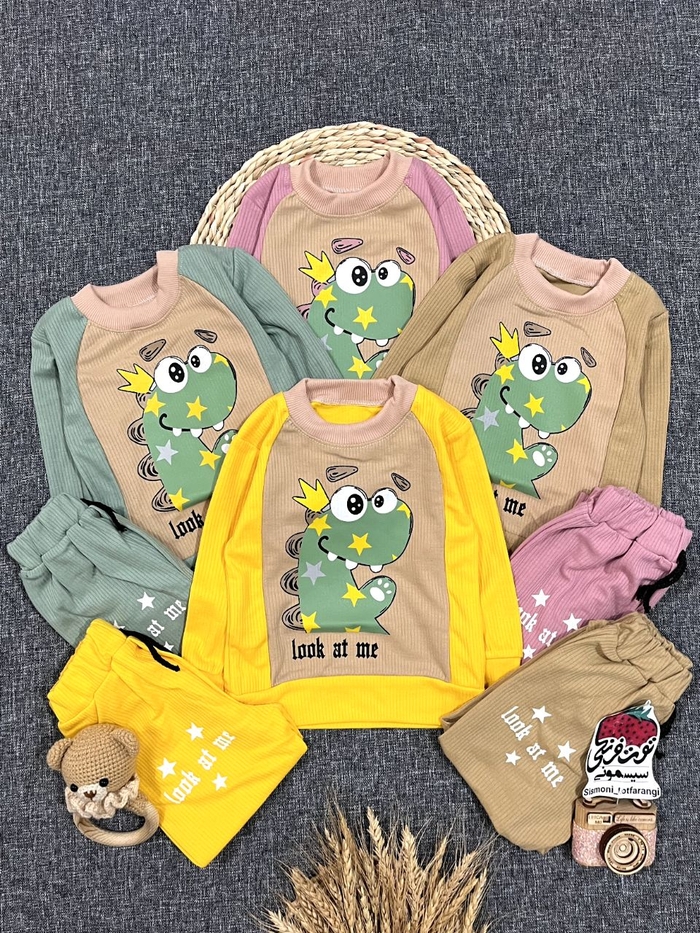 بلوز شلوار دایناسور کد ۱۰۷۲