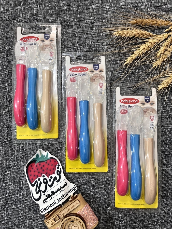 قاشق سیلیکونی ۳ عددی
