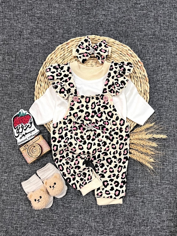 سه تیکه پیشبندی پلنگی