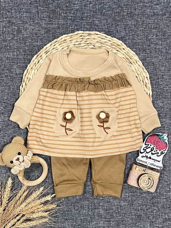 بلوز شلوار دو گل کد ۱۱۰۷