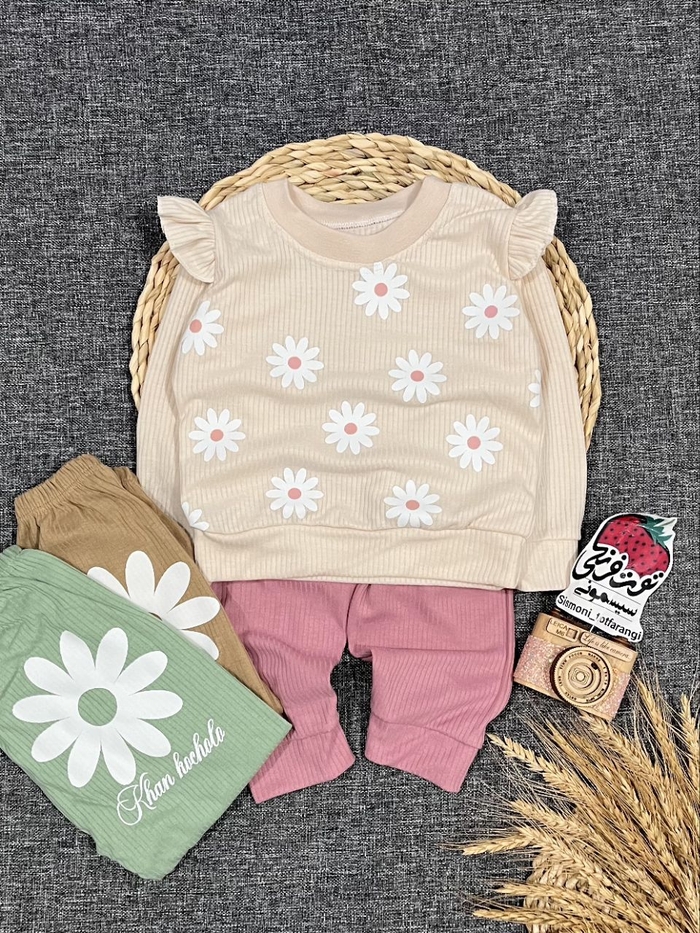 بلوز شلوار بابونه کد ۱۰۸۲