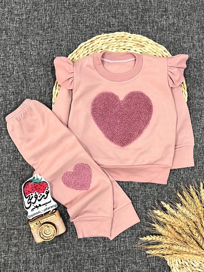بلوز شلوار قلب کد ۱۰۵۵