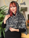 شال نخی وارداتی دور دندون موشی گل