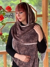 شال نخی برشکا وارداتی طرح طلاکوب