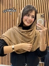 شال نخی پاییزه خطی چهار ریش