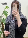 روسری نخی دور دست دوز 