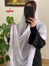 شال نخی حصیری منگوله‌دار 