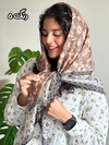 روسری نخی گارزا دور دست دوز 