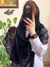 شال توری دور گان دوزی