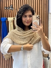 شال حریر مجلسی وارداتی گل