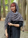 شال نخی برشکا وارداتی زبرا