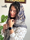 روسری نخی گارزا دور دست دوز 