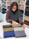 شال نخی برشکا وارداتی چهار طرف ریش