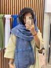 شال حریر نخ سنگشور دستگ دانتل گل وارداتی