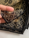 روسری نخی گارزا دور دست دوز 