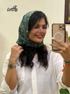 روسری نخ گارزا دور دوخت