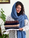 شال نخی رگه شکوفه