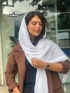 شال نخی آویز دار موج