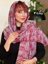 شال نخی زرشکی وارداتی دور دالبورد 