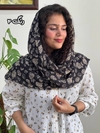 شال نخی پلیسه گارزا گل