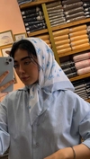  مینی اسکارف چاپی آبی لی