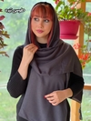 شال نخی پلیسه ساده رنگی