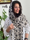 شال نخی پلیسه گارزا گل