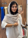 شال حریر وارداتی اشک دور گان 