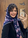 روسری نخی دور دست دوز 