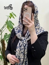 روسری نخی دور دست دوز 