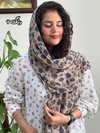 شال نخی پلیسه گارزا گل